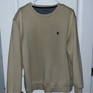 Izod Men's Tan Crewneck Sweatshirt size large